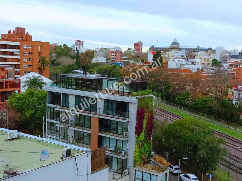 Devoto Alquiler Departamento 40 m. Habitacion y sala con balcn Frances AMOBLADO 3 adultos