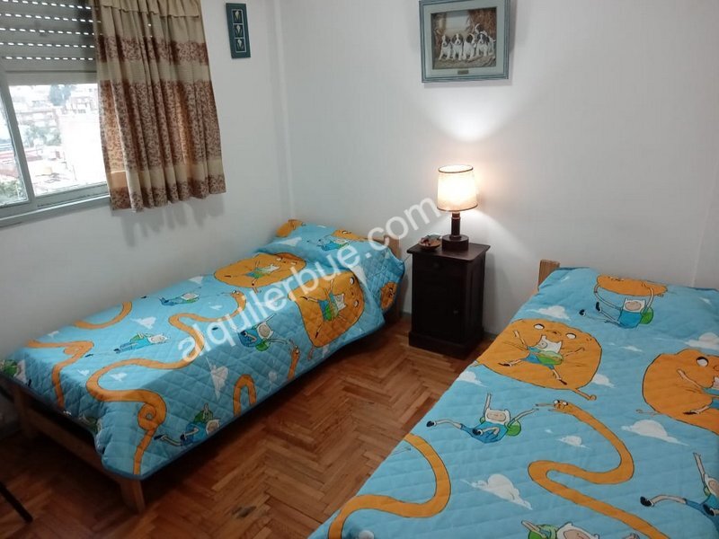 Devoto Alquiler Departamento 40 m. Habitacion y sala con balcn Frances AMOBLADO 3 adultos