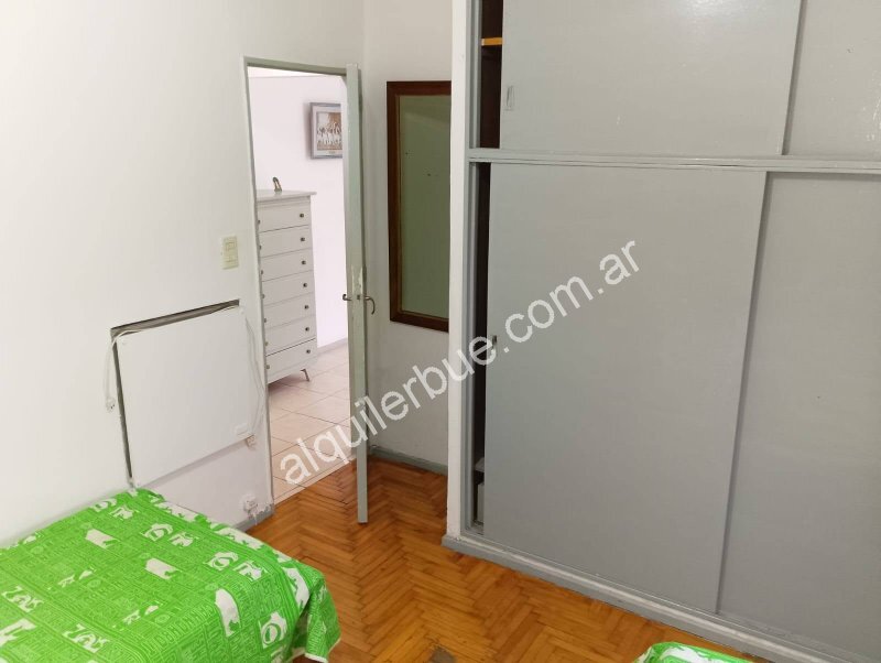 Devoto Alquiler Departamento 40 m. Habitacion y sala con balc�n Frances AMOBLADO 3 adultos